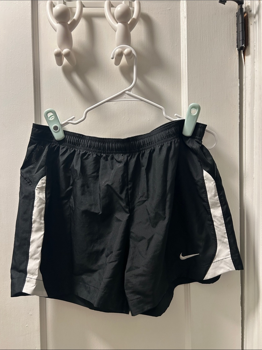 Nike Black Shorts with White Side Panels